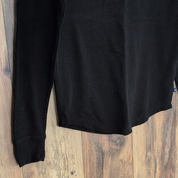 GAP Men's Black Button Down Waffle Knit Shirt S                C443 - Picture 3 of 8